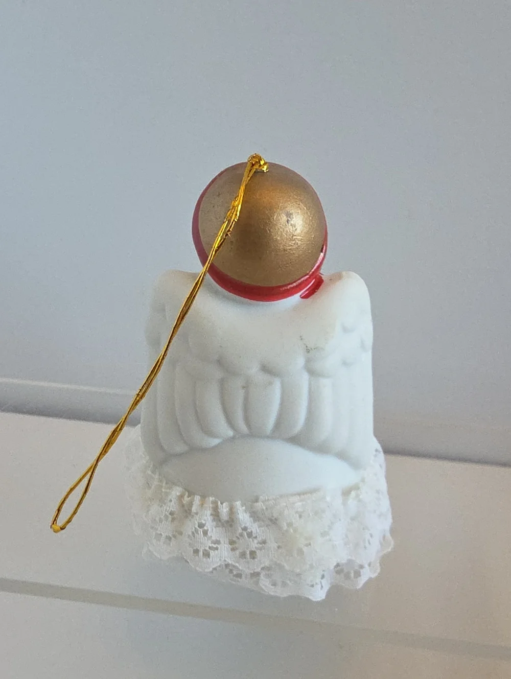 Vintage 1986 Porcelain Jolly Jingles Collector Bell Angel Ornament